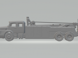 Mercedes benz 1934 Heavy Duty Wrecker Tow Truck Model do druku 3D