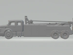 Mercedes benz 1934 Heavy Duty Wrecker Tow Truck 3D Print Model