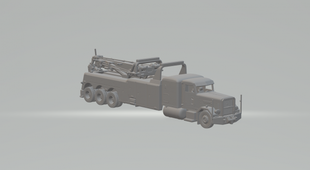 Peterbilt Heavy Duty Wrecker Tow Truck 3D 프린트 모델 .c4d .max .obj .3ds .fbx .stl .blend 