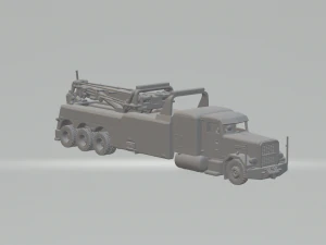 Peterbilt Heavy Duty Wrecker Tow Truck 3D Print Model