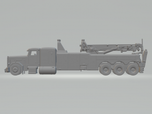 Peterbilt Heavy Duty Wrecker Tow Truck 3D 프린트 모델