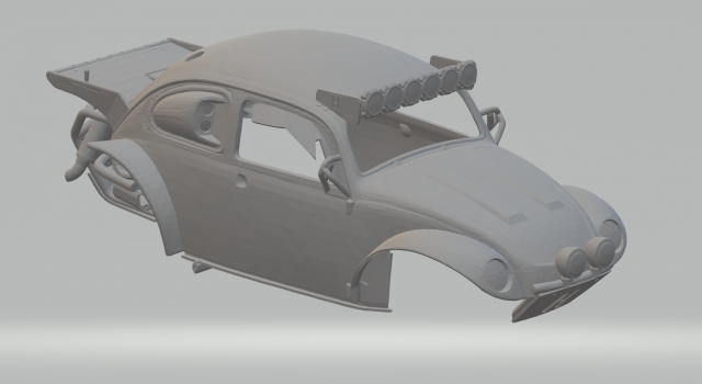 Volkswagen beetle baja 3D 打印模型 .c4d .max .obj .3ds .fbx .stl .blend 