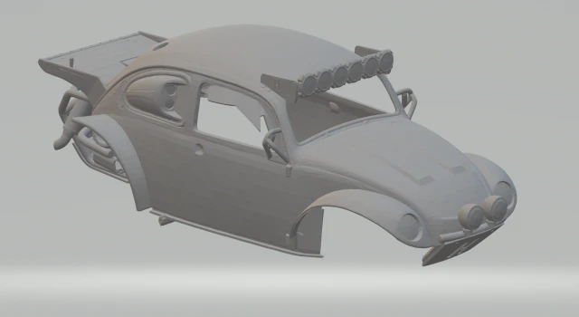 Volkswagen beetle baja 3D Print Model .c4d .max .obj .3ds .fbx .stl .blend 