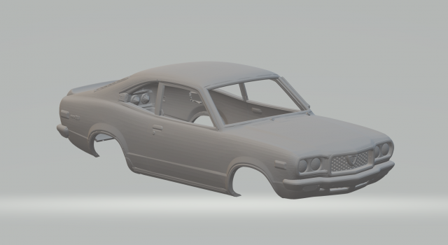 Mazda rx 3 3Dプリントモデル .c4d .max .obj .3ds .fbx .stl .blend 