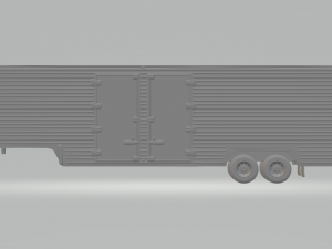 TRAILER BOX YEARS 70 Model Cetak 3D