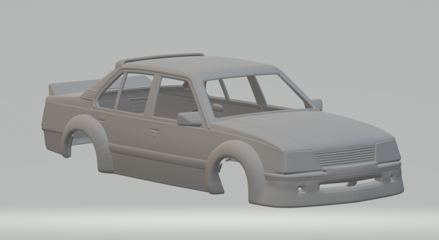 Opel ascona race car 3Dプリントモデル .c4d .max .obj .3ds .fbx .stl .blend 