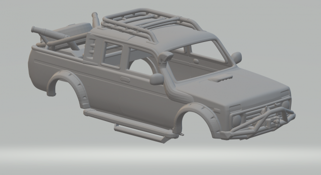 Vaz lada niva 4x4 custom 3D Принт Модель .c4d .max .obj .3ds .fbx .stl .blend 