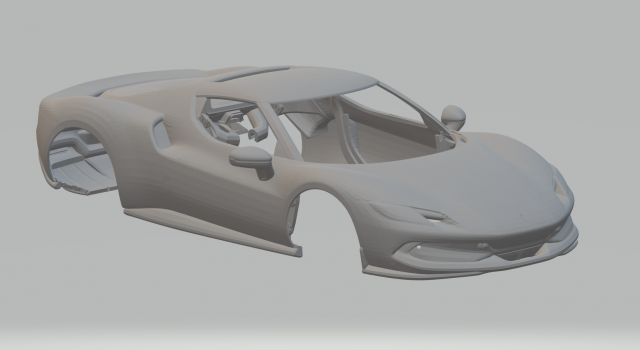 Ferrari 296 Modèles 3D en vedette .c4d .max .obj .3ds .fbx .stl .blend