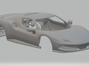 Ferrari 296 3Dプリントモデル