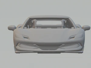 Ferrari 296 3D Print Model