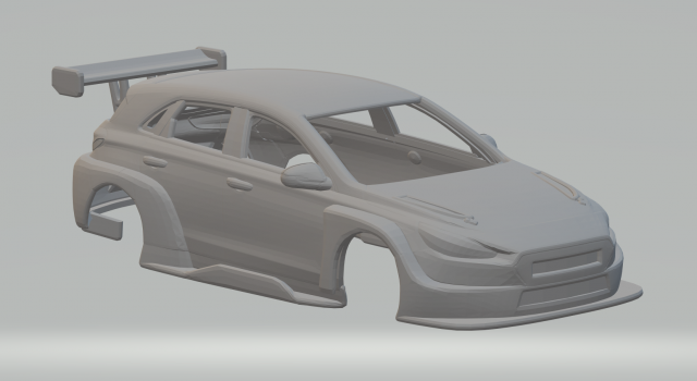 Hyundai i30tcr Modello di stampa 3D .c4d .max .obj .3ds .fbx .stl .blend 