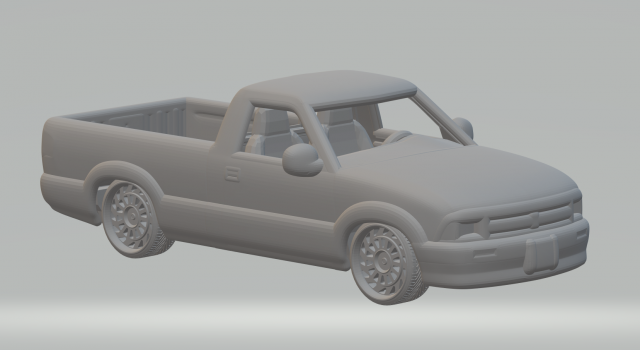 Chevrolet s10 3D-printmodel .c4d .max .obj .3ds .fbx .stl .blend 