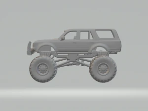 Toyota land cruiser monster 3D Print Model