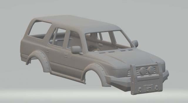 Toyota land cruiser Modello di stampa 3D .c4d .max .obj .3ds .fbx .stl .blend 