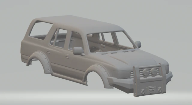 Toyota land cruiser 3D Print Model .c4d .max .obj .3ds .fbx .stl .blend 