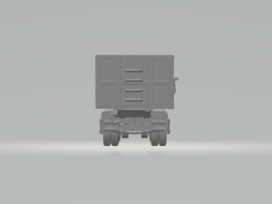 Double trailer dumper brazil version closed 3D Print Model