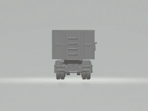 Double trailer dumper brazil version closed 3D Print Model