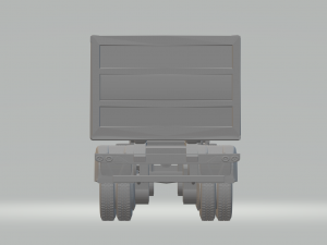 Double trailer dumper brazil version closed 3D Print Model