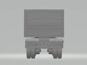 Double trailer dumper brazil version closed 3D Print Model