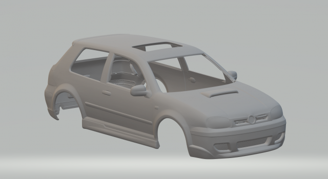 Volkswagen golf oettinger mk4 Modèles 3D en vedette .c4d .max .obj .3ds .fbx .stl .blend 