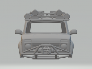 Lada-vaz niva custom 3D प्रिंट मॉडल