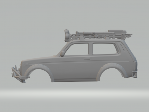 Lada-vaz niva custom 3D प्रिंट मॉडल