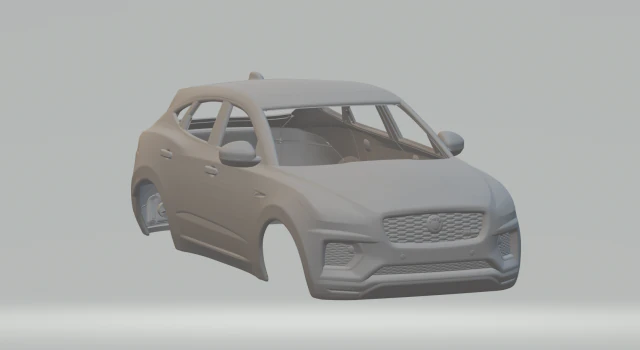 Jaguar e-pace 3D Print Model .c4d .max .obj .3ds .fbx .stl .blend 