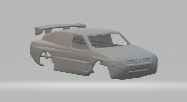 Nissan Pickup rally raid 3D 打印模型 .c4d .max .obj .3ds .fbx .stl .blend 