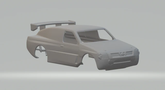 Nissan Pickup rally raid 3D Print Model .c4d .max .obj .3ds .fbx .stl .blend