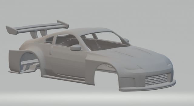 Nissan 350z 3D प्रिंट मॉडल .c4d .max .obj .3ds .fbx .stl .blend 