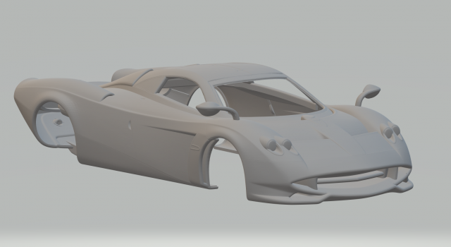 HUAYRA CODALUNGA 3D Baskı Modeli .c4d .max .obj .3ds .fbx .stl .blend