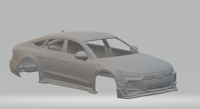 Adui abt rs7r 3Dプリントモデル .c4d .max .obj .3ds .fbx .stl .blend 