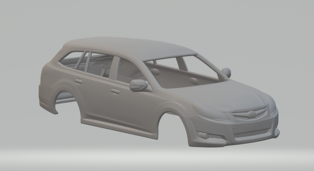 Subaru legacy tourer 3D Baskı Modeli .c4d .max .obj .3ds .fbx .stl .blend 