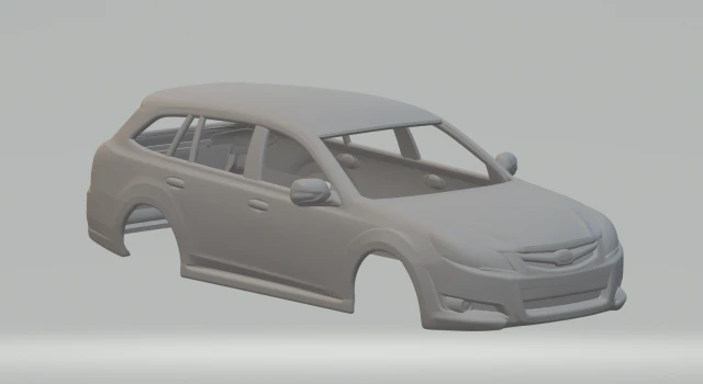 Subaru legacy tourer 3D Print Model .c4d .max .obj .3ds .fbx .stl .blend