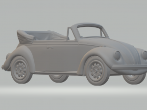 Volkswagen cabriolet 3D 프린트 모델