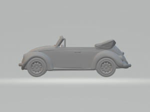 Volkswagen cabriolet 3D 프린트 모델