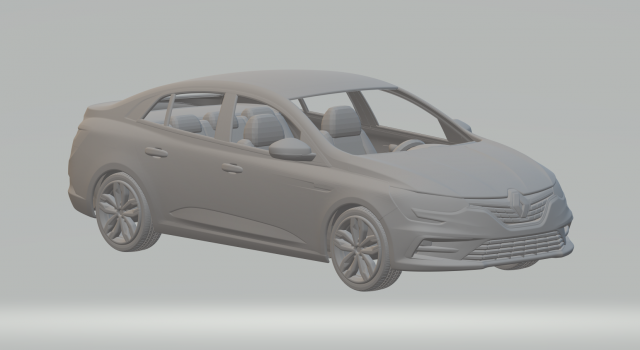 Renault Mgane sedan kit 3D प्रिंट मॉडल .c4d .max .obj .3ds .fbx .stl .blend 