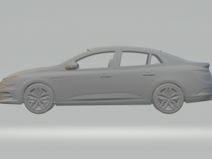 Renault Mgane sedan kit 3D प्रिंट मॉडल
