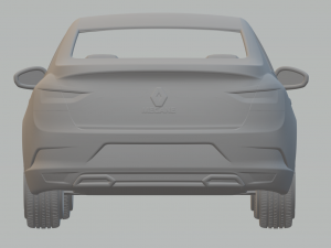 Renault Mgane sedan kit 3D प्रिंट मॉडल