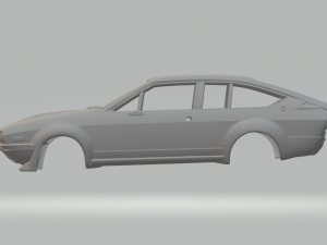 Alfa gtv race 3D Baskı Modeli
