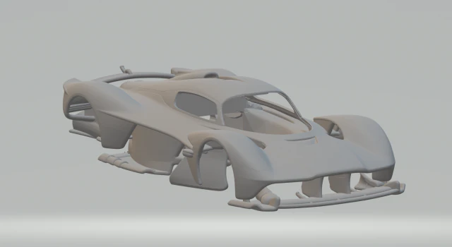 Aston martin valkyrie 3D Print Model .c4d .max .obj .3ds .fbx .stl .blend 