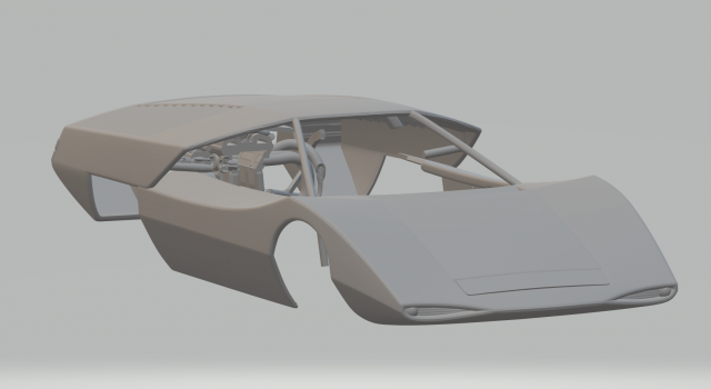 Fiat abarth Scorpione 3D 프린트 모델 .c4d .max .obj .3ds .fbx .stl .blend 
