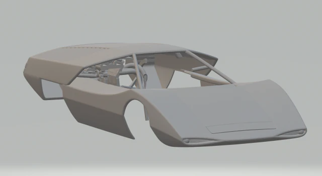Fiat abarth Scorpione 3D Print Model .c4d .max .obj .3ds .fbx .stl .blend 