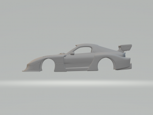 Mazda rx 7 silhouette 3D 打印模型