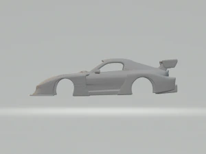 Mazda rx 7 silhouette 3D Print Model
