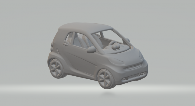 Smart forttwo mk1 Modello di stampa 3D .c4d .max .obj .3ds .fbx .stl .blend 