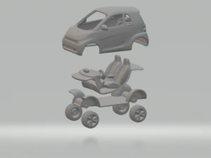 Smart forttwo mk1 3D Print Model