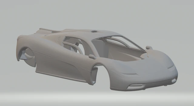 Gordon Murray Automotive T50 3D Print Model .c4d .max .obj .3ds .fbx .stl .blend 