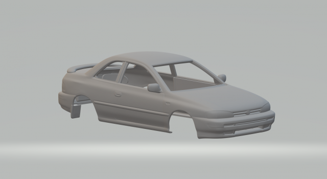 Subaru impreza 3D प्रिंट मॉडल .c4d .max .obj .3ds .fbx .stl .blend 