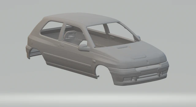 Renault clio williams 3D Print Model .c4d .max .obj .3ds .fbx .stl .blend 